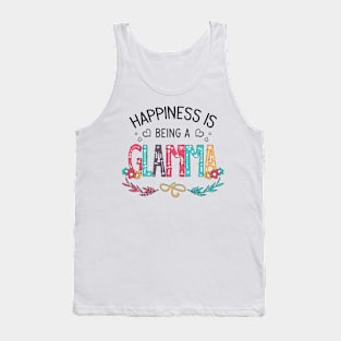 Happiness Is Being A Glamma Wildflowers Valentines Mothers Day Tank Top